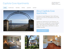 Tablet Screenshot of capitolacoveapartments.com